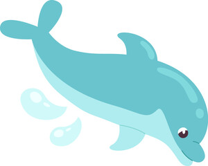 Dolphin Splashing Water