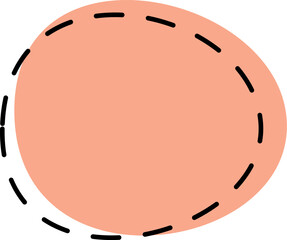 Abstract Round Text Box