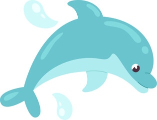 Dolphin Splashing Water