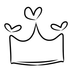 Crown doodle