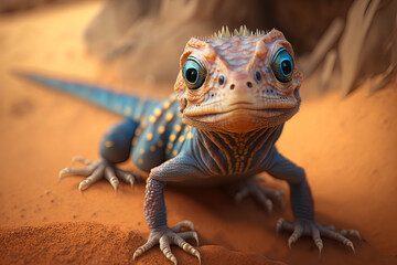 portrait of a lizard