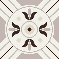 Oriental Square Ornament Background