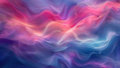 Abstract Wavy Background with Glowing Colors