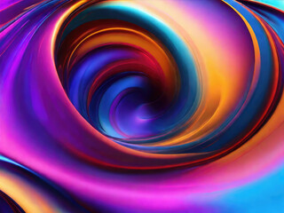 Obraz premium Blurred colored abstract colorful wavy gradient background.