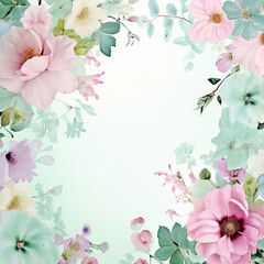 Delicate soft floral pattern. Romantic background.