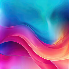 Fototapeta premium Abstract wavy background. Gradient with smoke or glass effect. Liquid texture. 
