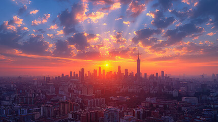 Milan, Italy city skyline created with Generative AI technology