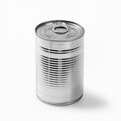 Closed tin can isolated 