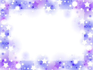 かわいいキラキラの星のフレーム