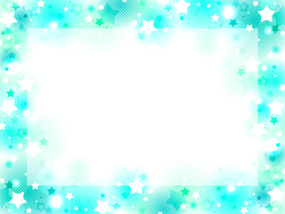 かわいいキラキラの星のフレーム