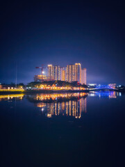 country skyline at night