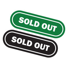 Sold out icon grunge vintage isolated on white background. sold out stamp.  vector illustration.