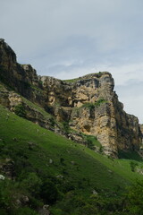 Naklejka premium view of the mountains in the summer near Kislovodsk