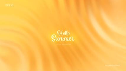 Summer gradient background. Bright colorful warm summer colors. Gradient background in yellow and orange colors with soft transitions. Great for covers, branding, poster, banner. Vector illustration. © iuriimotov