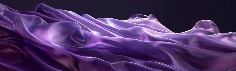 Obraz premium Purple background with swaying cloth.
