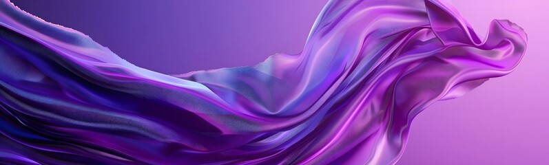 Obraz premium Purple background with swaying cloth.