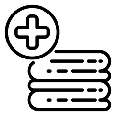 Fototapeta premium warning Location icon, line icon style