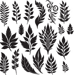 seamless pattern with leaves.