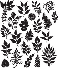 seamless pattern with leaves.