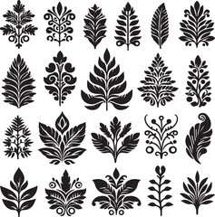 seamless pattern with leaves.