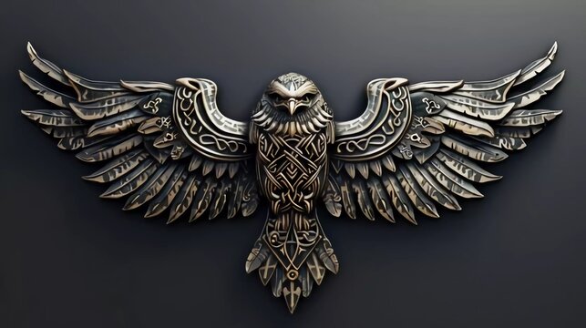 eagle In Norse, Celtic style which is very beautiful