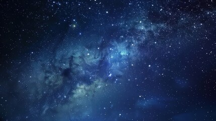 Obraz premium Cosmic Night Sky with Scattered Stars and Nebulae