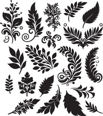 seamless pattern with leaves.