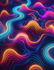 Obraz premium Neon abstract background