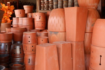 Pottery handicrafts from village communities in Central Java, Indonesia