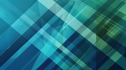 Obraz premium Abstract Geometric Pattern in Blue and Green Hues