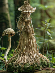mushroom shaped like a woman