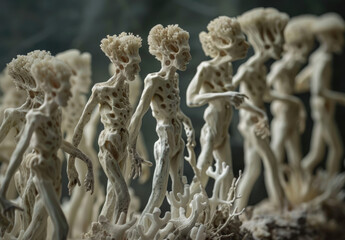 mushrooms in the forest