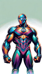 sketch of a superhero, superhero drawing, superhero or villain idea