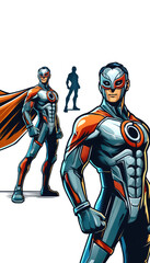 sketch of a superhero, superhero drawing, superhero or villain idea