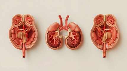 2. Through a series of realistic vector illustrations, the intricacies of the human reproductive system are brought to life, with detailed anatomical models showcasing both female and male organs,