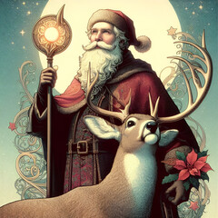 christmas illustration.Generative AI