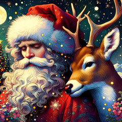 christmas illustration.Generative AI