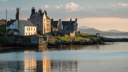 Obraz premium distillery islay island scotland