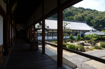 Fototapeta premium 興聖寺 本堂から庫裏を望む 京都府宇治市