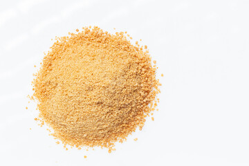 Ground piloncillo, a product of sugar cane
