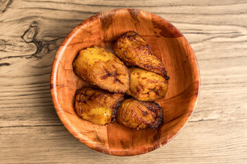 fried plantains in a bowl