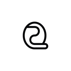 Fototapeta premium QZ, ZQ, Q AND Z Abstract initial monogram letter alphabet logo design