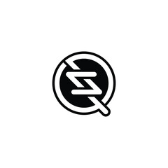 Alphabet letters Initials Monogram logo QZ, ZQ, Z and Q