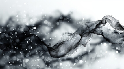 Lines and dots interconnecting, conceptual illustration.