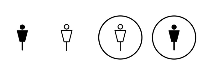 Man icon vector isolated on white background. male icon vector. human symbol