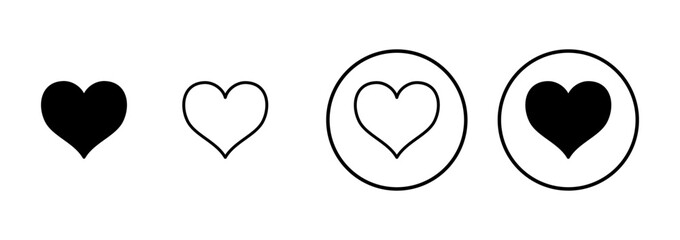 Heart icon vector isolated on white background. Heart vector icon. Like icon vector. Love