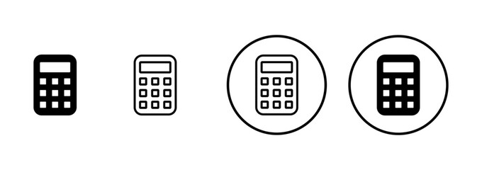 Calculator icon vector isolated on white background. Calculator vector icon. Accounting icon