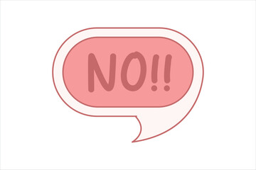Wrong Yes Flat Sticker Design