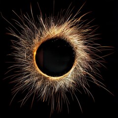 Sparkling fireworks lighting up the sky with dazzling colors on Christmas and New Year