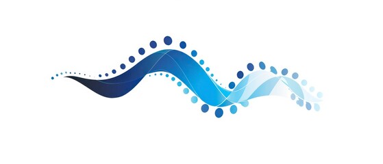 Blue wave illustration with curved lines and swirls, creating a seamless pattern for wallpaper or backgrounds